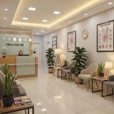 Modern proctology clinic in Istanbul with a welcoming atmosphere and medical decor